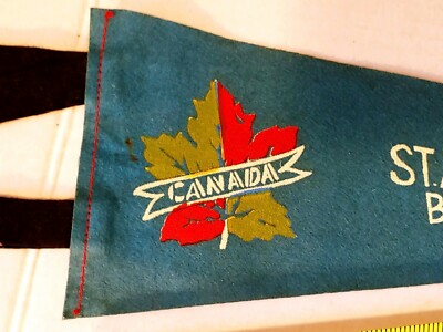 スペシャル　40s〜 SEABEES Pennant 1) VINTAGE ST. ANDREWS BY THE SEA N.B. CANADA PAINTED PENNANT, 13
