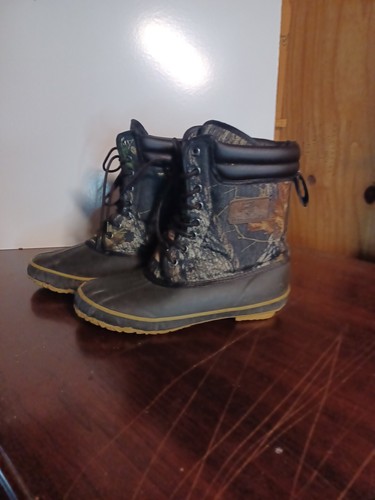Camo Men Size 10 Boots 200 Gram Hunting Winter Boots WINCHESTER THINSULATE READ - Picture 2 of 14