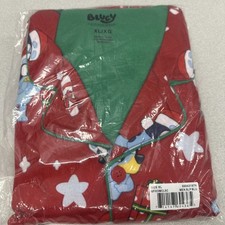 Bluey Christmas Pajamas Set Men's 2 Piece Button XL