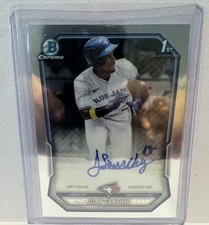 2026 Bowman Baseball Juan Sanchez 1st Chrome Auto CPA-JS Blue jays 
