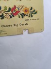 Vintage 1930s or 1940s Large Two Sided Page SALESMAN SAMPLE of Meyercord Decals — photo 3