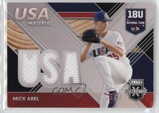 2020 Panini Elite Extra Edition USA Baseball Material Black Mick Abel 0l1s