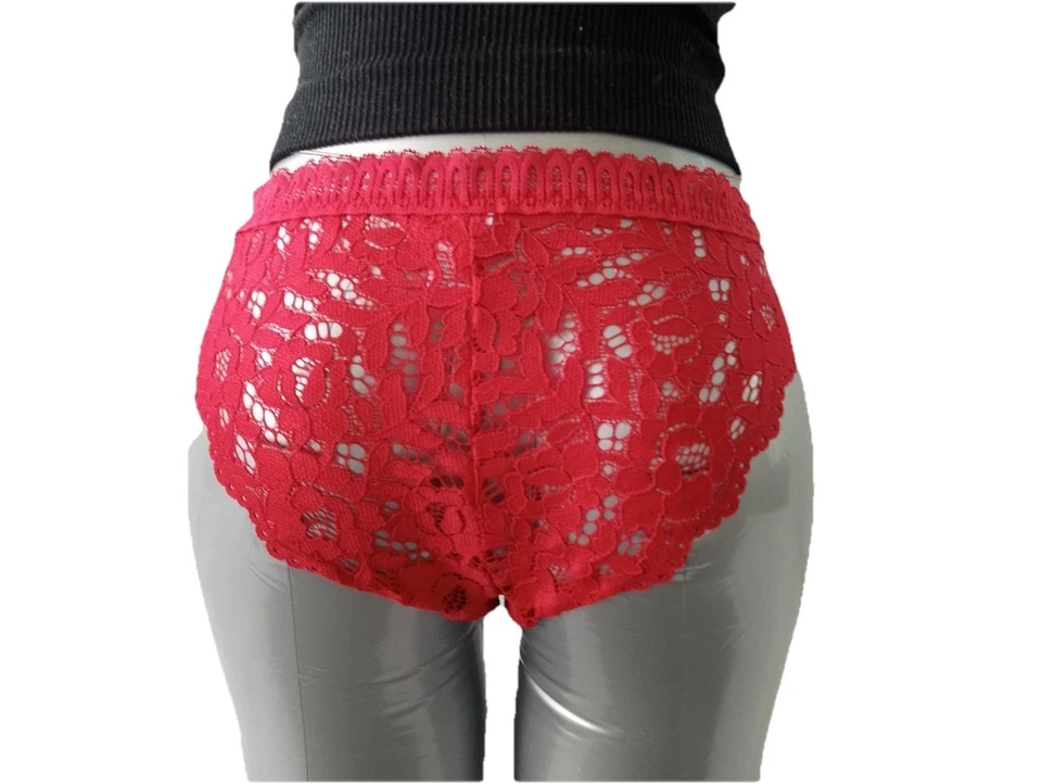 Bragas sexy rojas de la fama de Fredericks of Hollywood con encanto de estrella L regalo de Navidad Foto 3 de 4