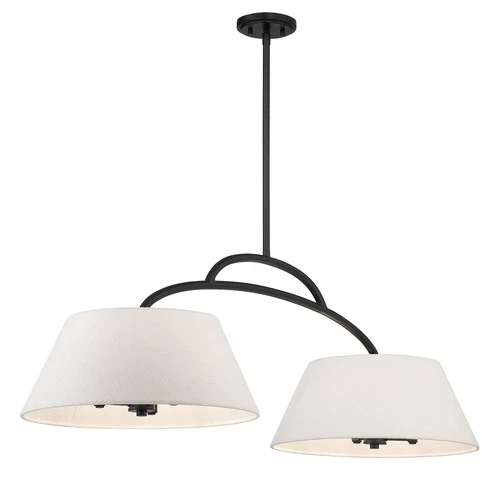 Minka Lavery 5398 Headington 6 Light 48"W Chandelier - Coal - Picture 8 of 8