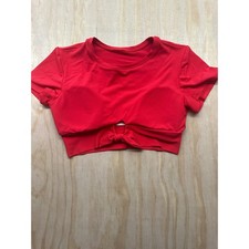 Robin Piccone Ava Red T-Shirt Bikini Top Tie ...