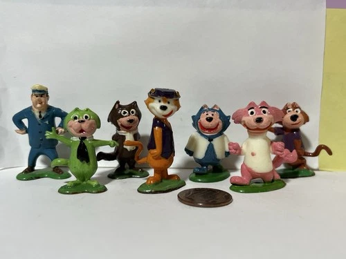 Marx TV Tinykins Top Cat plastic figure set Hanna Barbera cartoon characters SEE