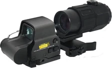 558 Holographic Red/Green Dot Reflex Sight+G45 5X Magnifier w/Picatinny QD Mount