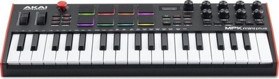 AKAI Professional MPK Mini Plus USB-MIDI-Keyboard-Controller, 37 Tasten,...