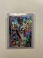 Germie Bernard 2025 Bowman U Chrome Checkerboard Refractor Alabama Crimson Tide