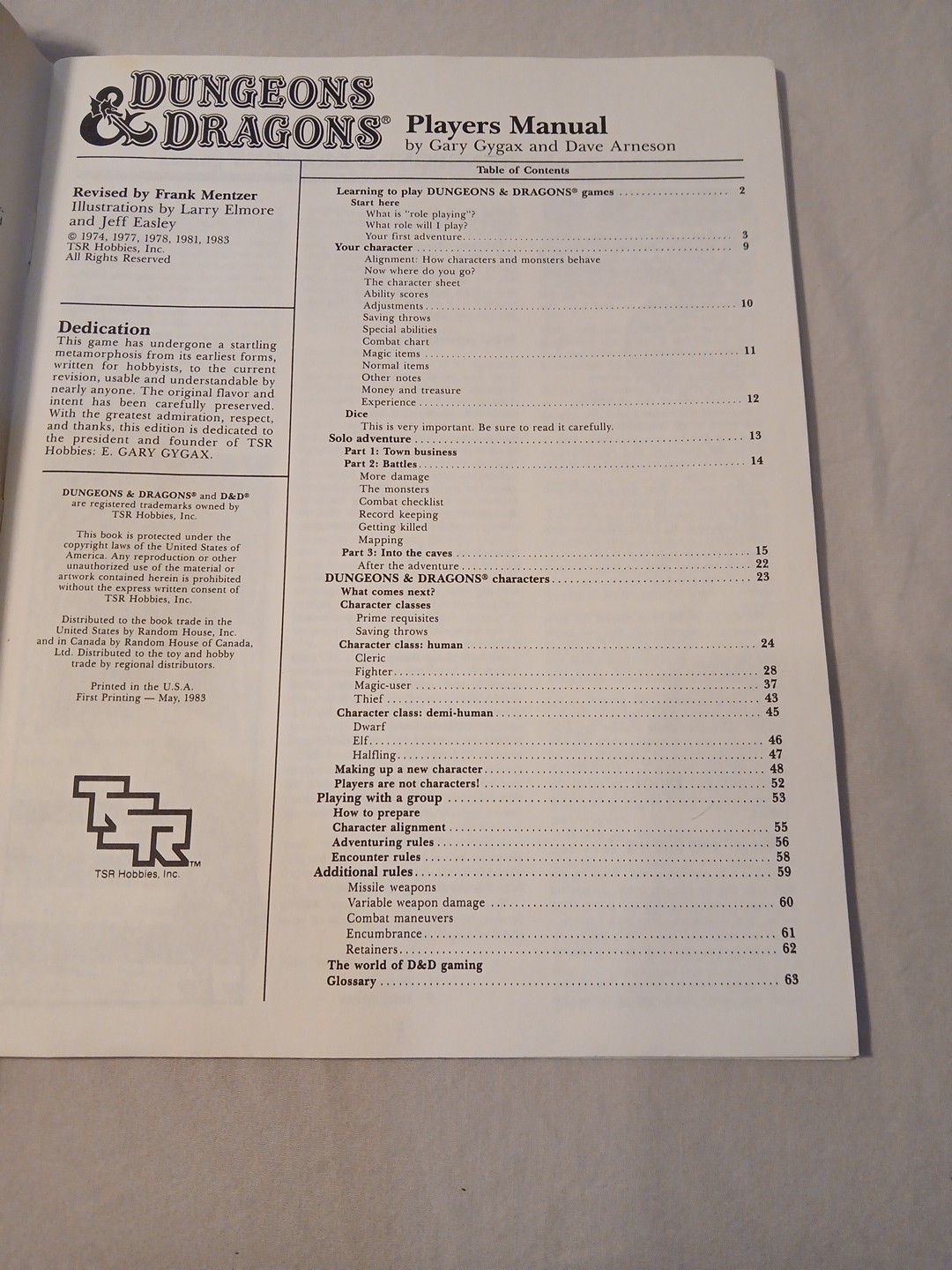 Dungeons & Dragons Basic Rules Boxed Set BECMI Fair Condition 