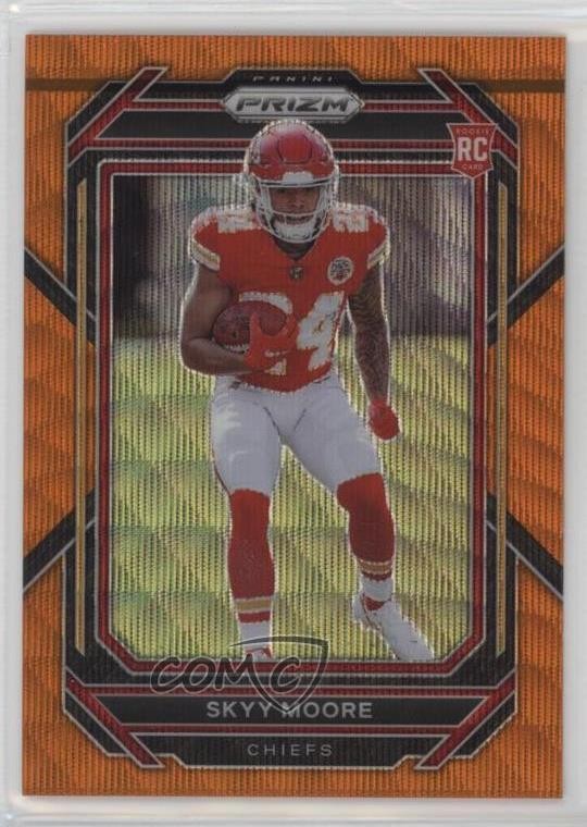 2022 Panini Prizm Rookies Orange Wave Prizm 29/60 Skyy Moore #331 2yq