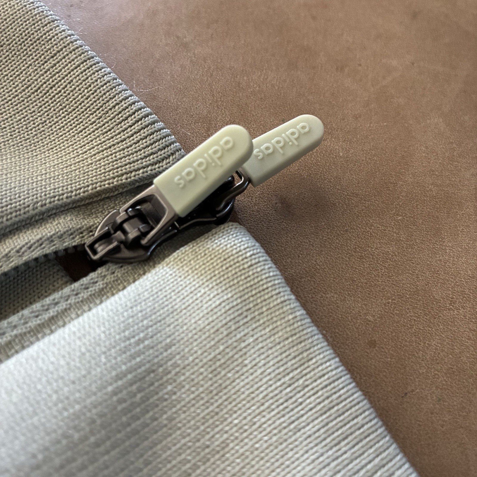 RARE Adidas Basketball Sample Track Jacket XL-2XL Silver Sage Oversized