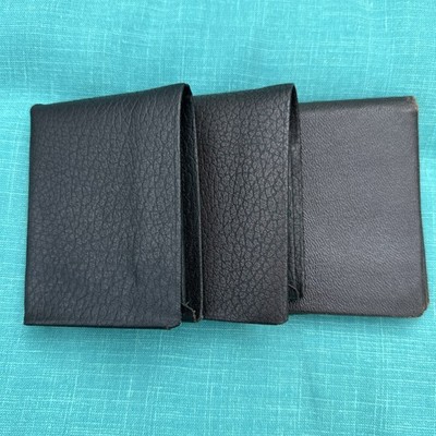 Lot 3 Vintage Men s Wallets Arctic Seal Genuine Leather Bifold 1960s 1970s