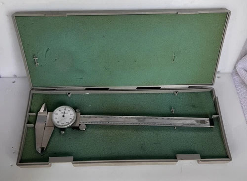 MITUTOYO 505-644-50 Dial Caliper with Case
