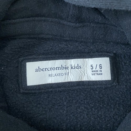 Felpa con cappuccio Abercrombie bambino nera Stranger Things ragazzo taglia 5/6 - Foto 3 di 6