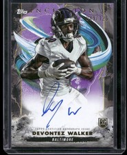 2024 Topps Inception Devontez Walker Rookie Auto Purple /125 #RA-DW RC Ravens