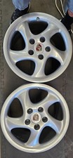 Porsche 911 993 Turbo Twist Oem Hollow Spoke Forged Aluminum Wheels X2