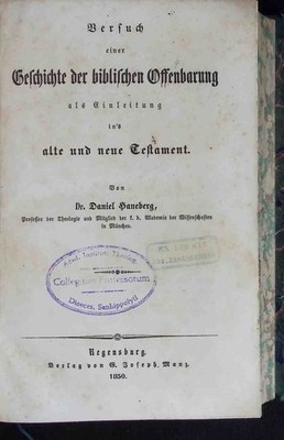Versuch einer Geschichte der biblischen Offenbarung als Einleitung ins a 2253423