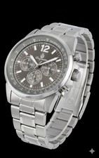 Burgmeister Herren-Chronograph Edelstahl Silber/Anthrazit - Top Zustand byHuriye