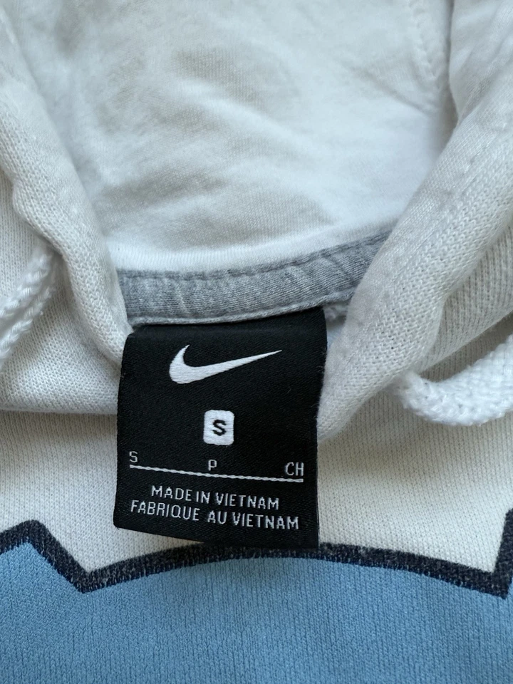 Nike North Carolina Tar Heels Baseball Hoodie Small White Sweatshirt - Image 3 of 4
