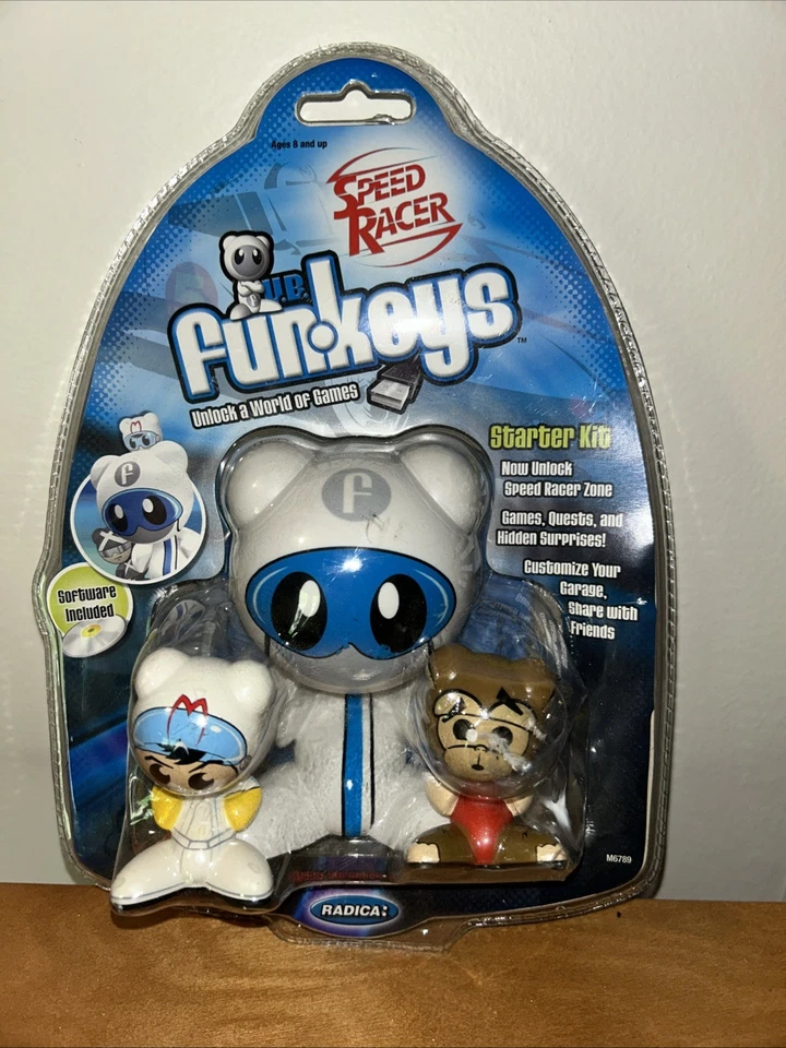 U.B. Funkeys Speed Racer 初学者套件 美泰 Radica 全新未拆封 2007 — 第 2/3 张图片
