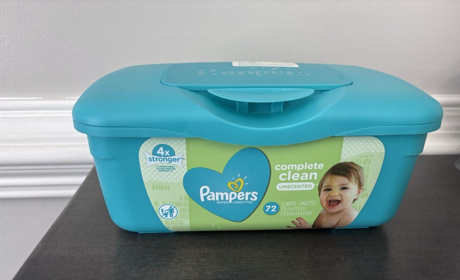 Pampers Baby Wipes Dispenser Empty Pop Up Plastic Container 