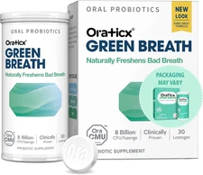 Green Breath Oral Care Probiotics, Naturally Support Freshens Bad Breath & Healt