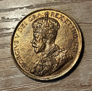 1919 CANADA 1 LARGE CENT GEORGE V