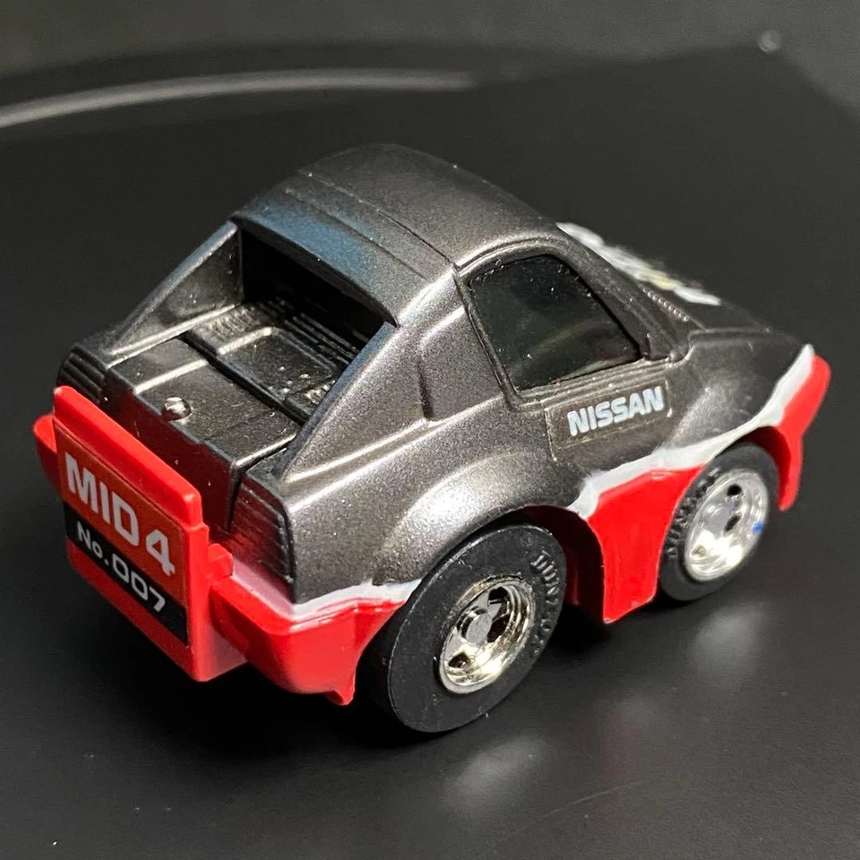Takara ChoroQ Hg No.007 Nissan Mid4 Gunmetal/Rojo Hecho en Macao Foto 3 de 4