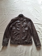 Milestone Lederjacke Herren Gr. 50 VINTAGE Braun Top Zustand