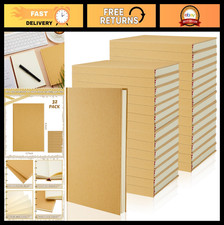32 Pcs A5 Blank Notebooks Bulk - Unlined Craft Journals, 200 Pages, Hardcover, 8