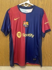 FC Barcelona 2024/25 Home Soccer Jersey Size Medium- Lamine Yamal #19