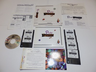 Vintage Software - Pixar Typestry for Windows v2.0 with Pixar ''Looks'' CD-ROM