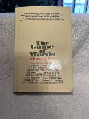The Game of Words by Willard R. Espy - 1972 HCDJ