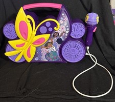 Disney Encanto Sing-Along Boombox Radio with Microphone Works 