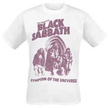 Black Sabbath T-Shirt Herren Symptom Of The Universe weiß Band-Merch, Bands