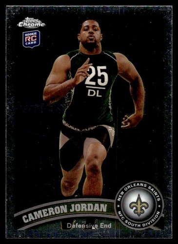 2011 Topps Chrome Cameron Jordan Rookie New Orleans Saints #39