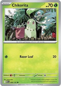 Pokemon Chikorita Card | eBay