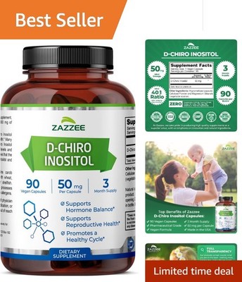 D-Chiro Inositol 50 mg - 90  Capsules for Hormonal Balance & Fertility