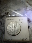 1944-D Walking Liberty Half Dollar VF+ 90% Junk Silver