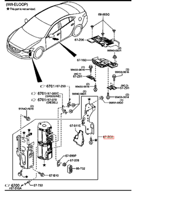 MAZDA Mazda3 Mazda6 CX-5 condensator capacitor I-ELOOP G46L67ZC0