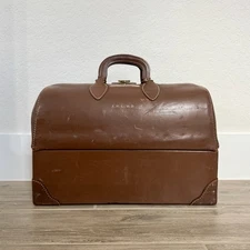 Vintage Emdee by Schell Brown Cowhide Leather Doctor’s Bag
