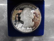 One Pound Giant Fine Silver .999 Coin 50 States Commemorative 14.5ozt 99.82 per troy oz