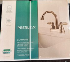 Peerless P299685LF-BN bathroom sink faucet 3 hole brushed nickel