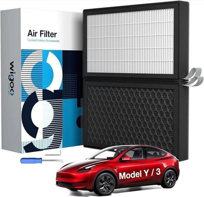 2026 Tesla Model 3 Model Y Cabin Air Filters 5-layer H14pro HEPA 2 Pack