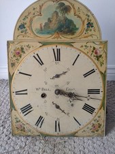 An Antique English Grandfather Clock An 18th-19th Century Movement