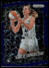 2025 Panini Prizm WNBA #102 Karlie Samuelson Blue Velocity Prizms