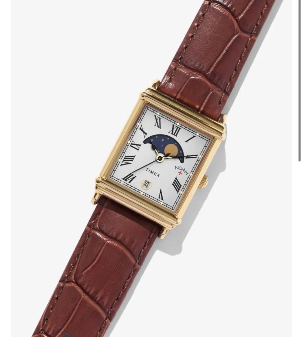 TIMEX noah 腕時計　ブラウン NOAH x TIMEX Moon Phase Watch Gold Brown Wristwatch Watch