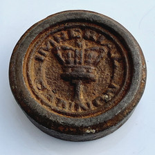 Antique IMPERIAL CANNON Cast Iron Paperweight, Advertising Imperial Cannon 1840s