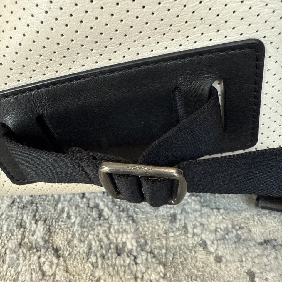 COACH F56662 Explorer Back Pack Perforated Mixed Materials Chalk/Black X - Image 3 of 4